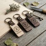 Avaimenperä suorakaide – Omalla kuvalla tai logolla