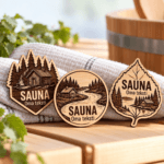 Saunakyltti omalla tekstillä – SAUNA tai BASTU